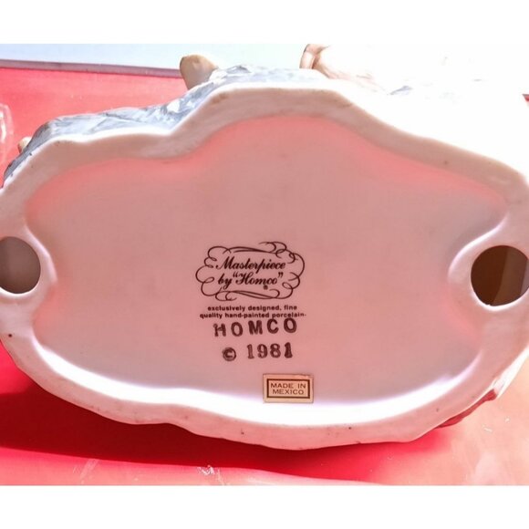 Vintage 1981 Homco Masterpiece Hand-Painted Porcelain‎ Sea Otters Figurine - Picture 12 of 16